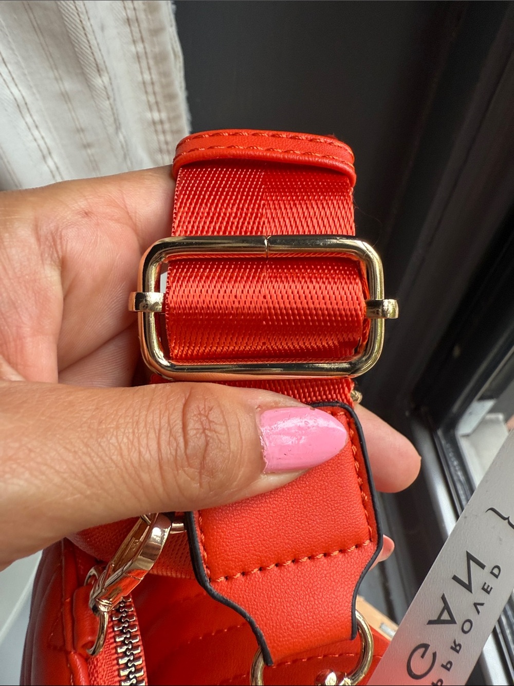 Quilted Crossbody Bag - guitar strap & chain strap included 8 by 6 by 3 - Picture 8 of 15